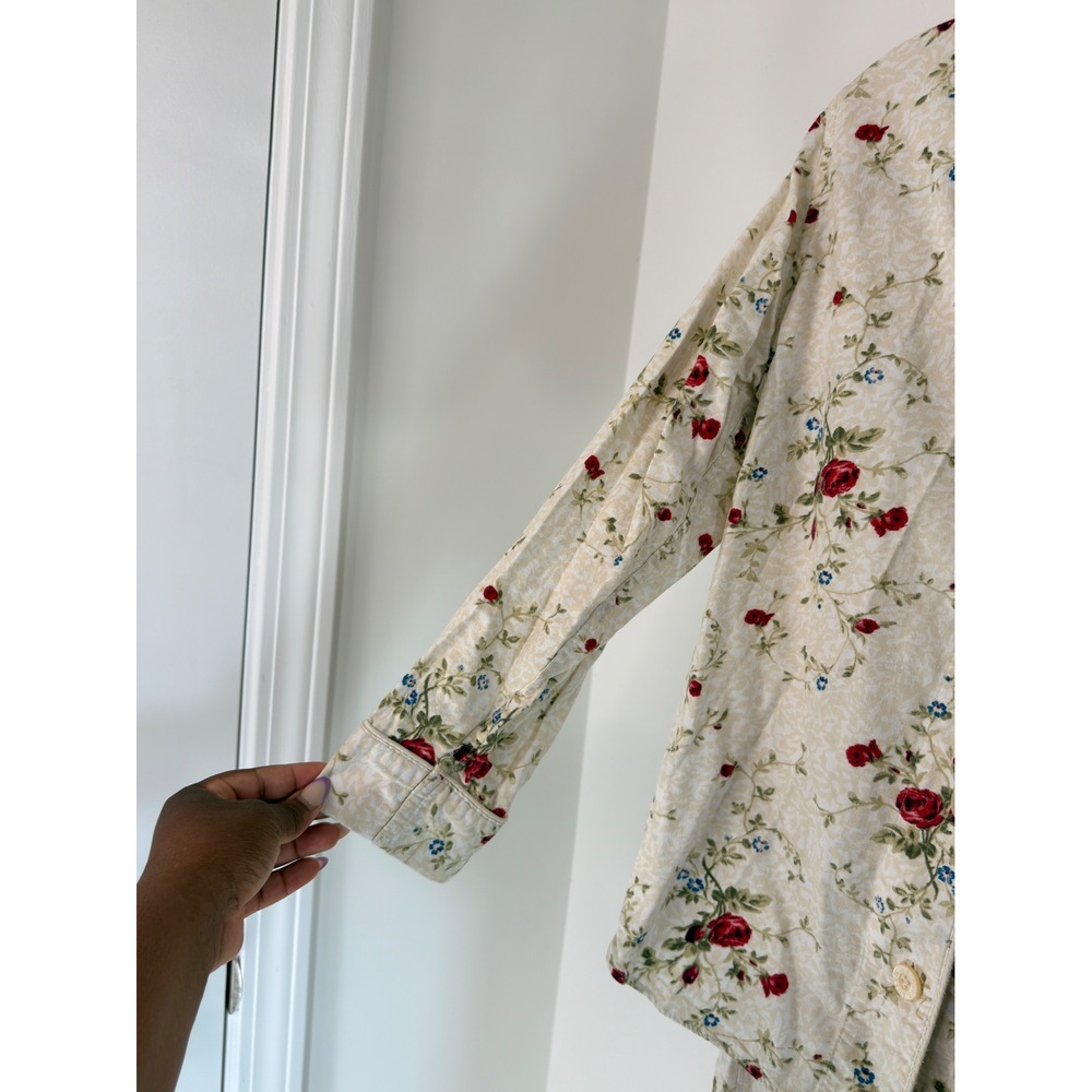 Lauren Ralph Lauren Pajama Set Women's Floral Loungewear Sleepwear Petite Medium - Picture 9 of 16